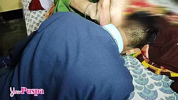 Desi Stepdad Fucks Tight Pussy Step Daughter - First Time Sex Creampie MMS