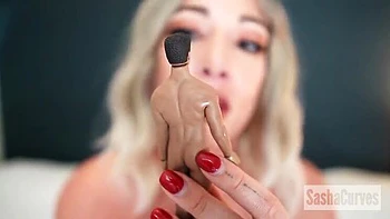 Big Tit MILF Sasha Curves Shrinks You for Her Solo Femdom Fun