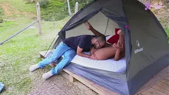 Glamping V.I.P sexo al aire libre (soldier huge cock y Mariana Martix)