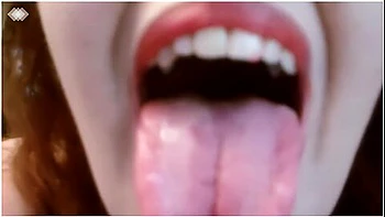 Redhead Smoking In Black Babydoll Nightie