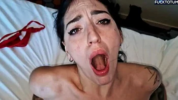 Huge Squirting Orgasm - Real Amateur Girl Cums Hard on Face - Massive Facial Cumshot