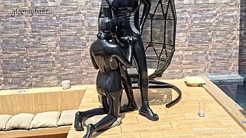 Alex Latex Deep Throat Blowjob - Summer Submission BDSM Fetish Sex