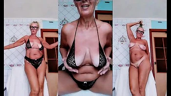 Blonde Housewife Solo in Kitchen - Hot MILF Amateur