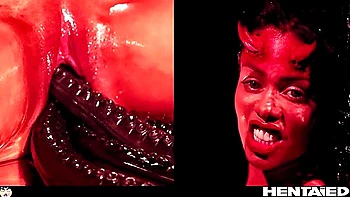 Canela Skin - Demon Girl Bondage Cumflation As The Devil Gets Creampied & Monster Quad Penetration