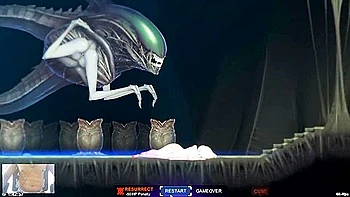 Big Ass Blonde In The Biggest Aliens Dick In This Game - Alien Quest Eve