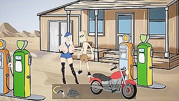 Car Toon In Fuckerman - Petrol Station