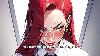 3d Hentai, 3d Animated And Jessica Roberts In Being Naughty And Guiding Her Handjob - Hentaijoi