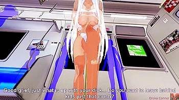 Usagiama Rumi Dominates You Footjob Style, Ends With Mature Rough Cowgirl In Koikatsu Train - Anime Hentai