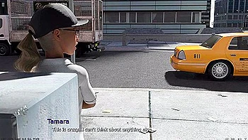 Exhibitionist Girl Flashing And Masturbating In Public Streets - Car Toon