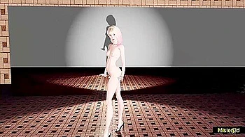 Gwen Is A Very Flirtatious Girl - 3d Animated, Car Toon And Spider Man