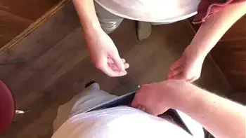 Friend's Lustful Wife Twice Cum Inside Her Pussy and Poured Cum on Her Pants. Russian Amateur with Dialogue