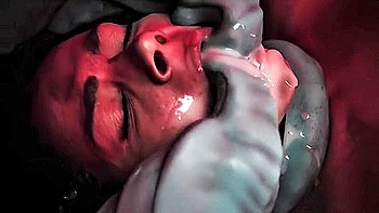 A Scary Monster Brutally Rapes A Girl From Earth