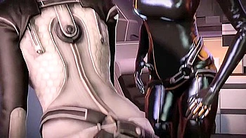Rubs A Beautiful Ass On A Dick Futa Commander Shepard