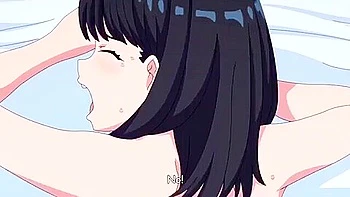 I push the naked beautiful girl with big breasts down and penetrate her hard, repeatedly and cum inside her.