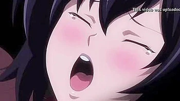 He restrains the woman with tentacles and thrusts them into her upper and lower mouth to control her.