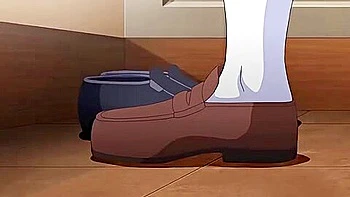 The old man puts it inside his mouth and ejaculates inside his mouth.