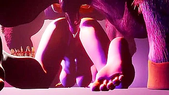 Perfect Big Boobs Bitch Fucking With Big Cock Furry Monster