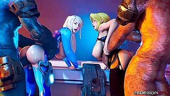 Samus And Helena Vs Orcs