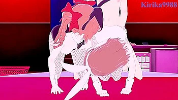 A Certain Scientific Railgun And Kuroko Shirai Threesome