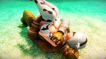 2b Vs Monster On The Beach [ssexpig]