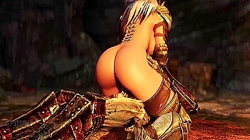 Gorgeous Elf Warrior Whore And Draugrs Petrified Dick 2