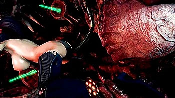 Trailer Alien Abduction 1-dlc- Momiji In Tentacle Hive