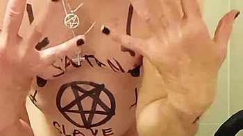 Enema Satan slave Gerard takes a enema