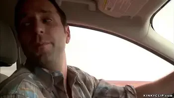 Bound hitchhiker anal toyed in desert