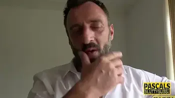 Tattooed milf submissive with big boobs