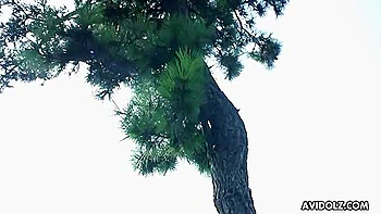 Japanese Brunette Karin Asahi Lets A Stranger Fingerfuck Her Hairy Pussy On The Street Uncensored