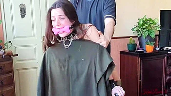 Lovers X - Sex Slave Handcuffed To A Chair Cums With A New Toy