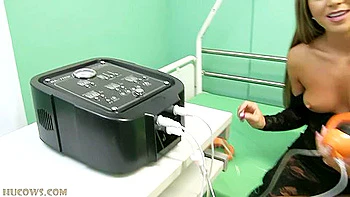 Explains The Electronic Breast Training Machine With Natalia Forrest