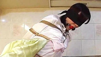 Japanese Wife In The Kitchen Bound And Fucked