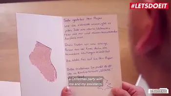 BUMS BUERO - #Jolee Love #Mia Blow - Christmas Crazy Office Fun Fuck With The Sexiest Busty Babes - Part 1