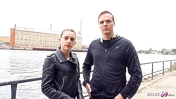 Anal For Petite 18yr Young Cheating Girl At Street Casting - Small Tits