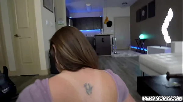 My hot sexy stepmom wants more of my young cock inside her tight muff