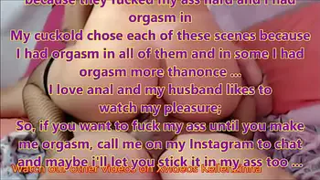 My cuckold selected the best scenes of my friends fucking my ass until I cum Do you also want to fuck my ass like that? So call me on Instagram, I'm super into it