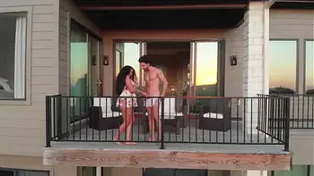 Fucking and enjoying the view