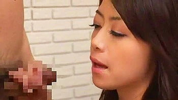 Horny Japanese chick Maki Hojo in Crazy Stockings, Fingering JAV video