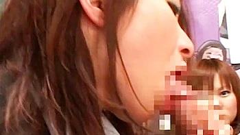 Japanese game show blowjob demonstration cumshot Riri Kouda