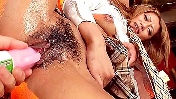 Japanese Married Woman Always Dreamed Of Fucking Two Men At The Same Time And Having Her Husband Watch