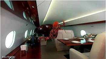 Arya Grander In Backstage From Photosession, 4 Catsuits And Fly Jet Photoshoot