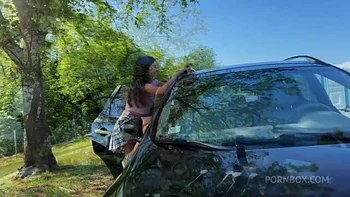 Washing My Windshield With Her Pee