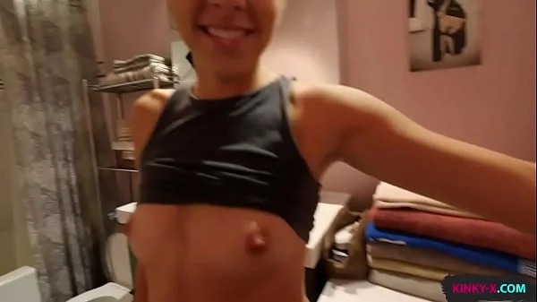 Fucked my stepsister like a dirty slut and came all over her round bouncy ass - Makenna Blue