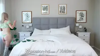 PASSION-HD See Thru Laced Blonde Jaime Jett Fucked On St Patricks Day