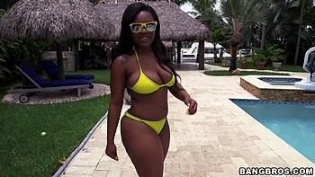 Thick Chocolate Booty rides dick