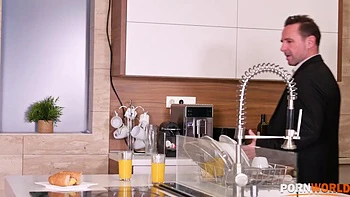 Petite Slut Francys Belle Opens Tight Holes to Three Cocks GP2241