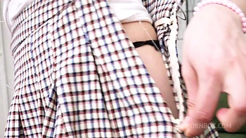 FIRST BLACK GANGBANG! 18yo teen Betty Carr with tiny tits gets