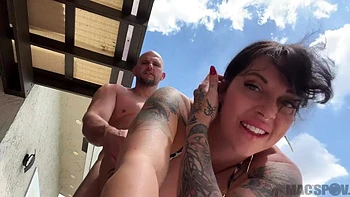 S Pov Bella Scorpion Pawg Italian Slut Bella Scorpion Fucks J Mac Outside On A Nice - Bella A