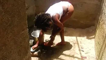 I was having my bath in my step grandma's local bathroom, my neighbor watched came to watch my nakedness, we fucked when i caught him